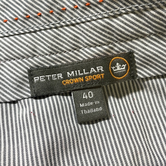 Peter Millar mens 40 red crown sport flat front performance golf pants EUC - Picture 4 of 6